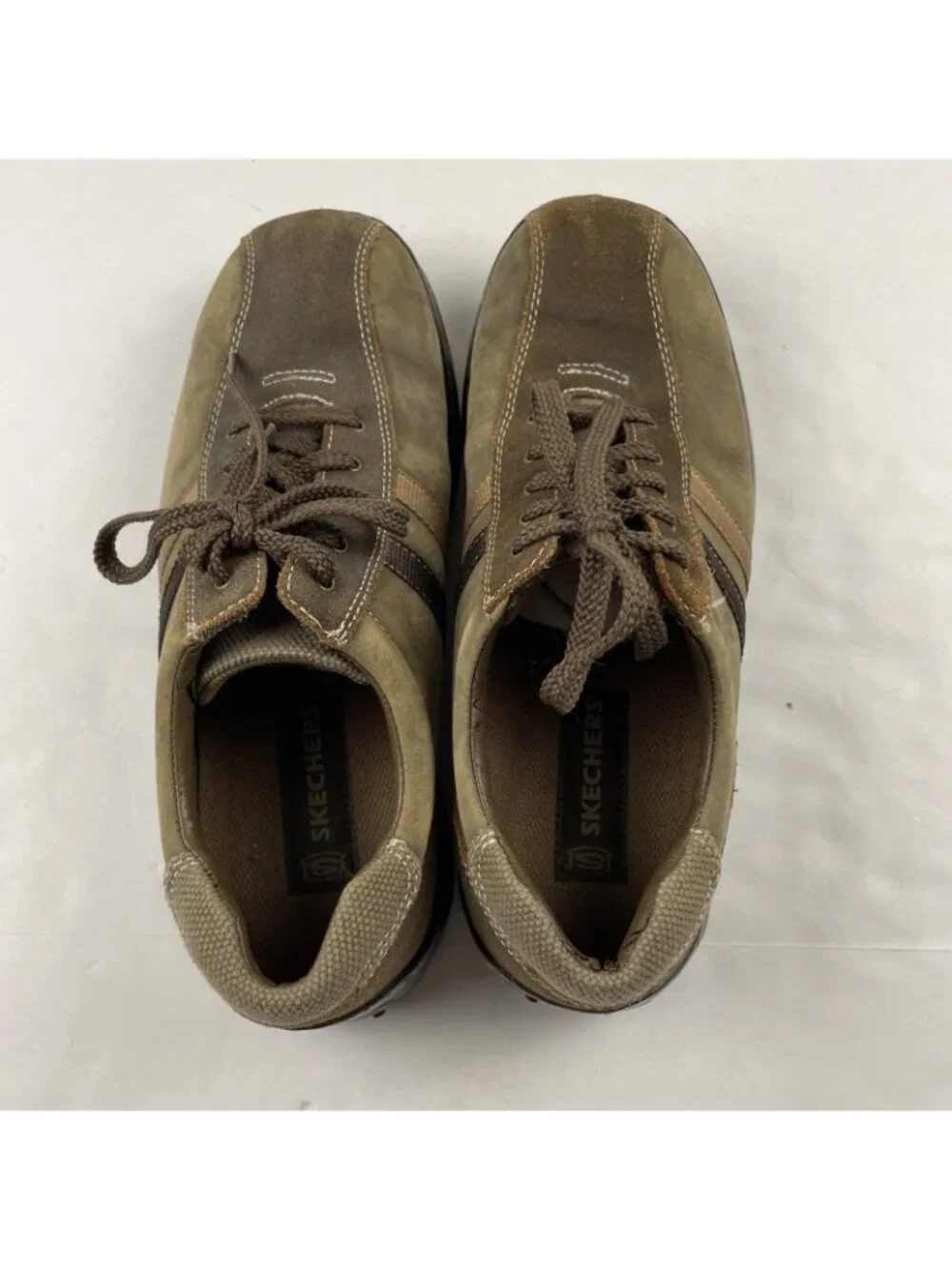 SKECHERS Diameter Oxford Shoes Men’s 10.5 Brown Suede Casual Comfort Lace Up